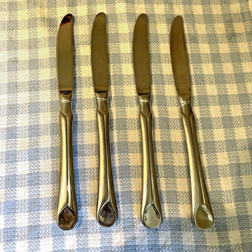 LOT 4 JA Henckels International Zwilling Heavy Duty Butter Dinner Knife Knives